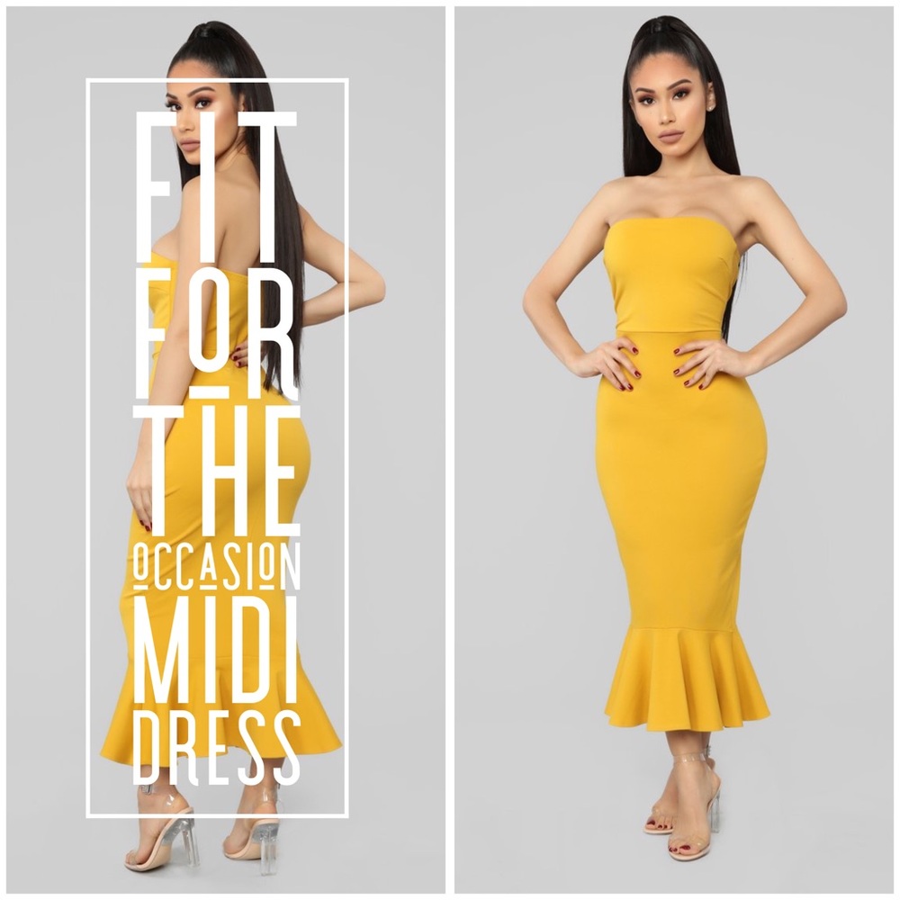 For For The Occasion Midi Dress